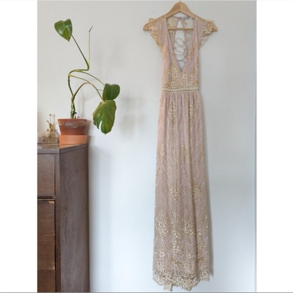 Hello Molly Gold on the Ceiling Sparkle Dress - Picture 4 of 11